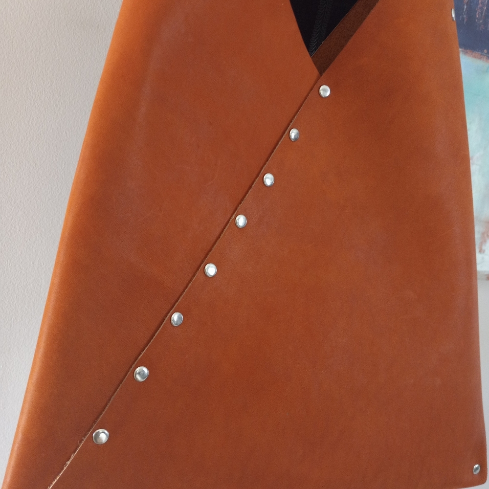 Stylish Saddle Tan Leather Hobo Bag w/Matching Card Wallet Handcrafted J.Monique - Picture 8 of 12